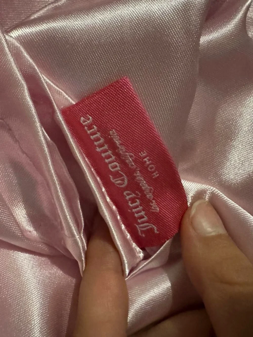 Juicy Couture Pale Pink Satin Pajama Set
